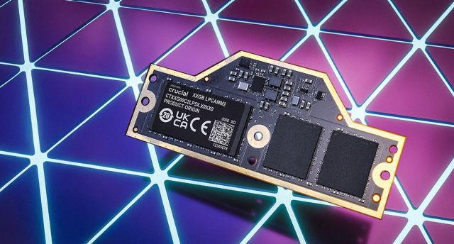 Crucial LPCAMM2 8533MT/s 64GB LPDDR5 DRAM | CT64G85C2LP5X