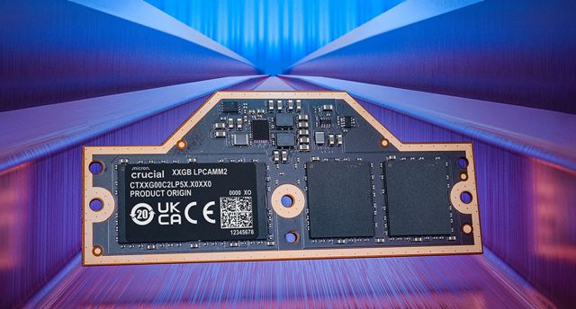 Crucial 64GB LPCAMM2 LPDDR5X- 7500 memory | CT64G75C2LP5X