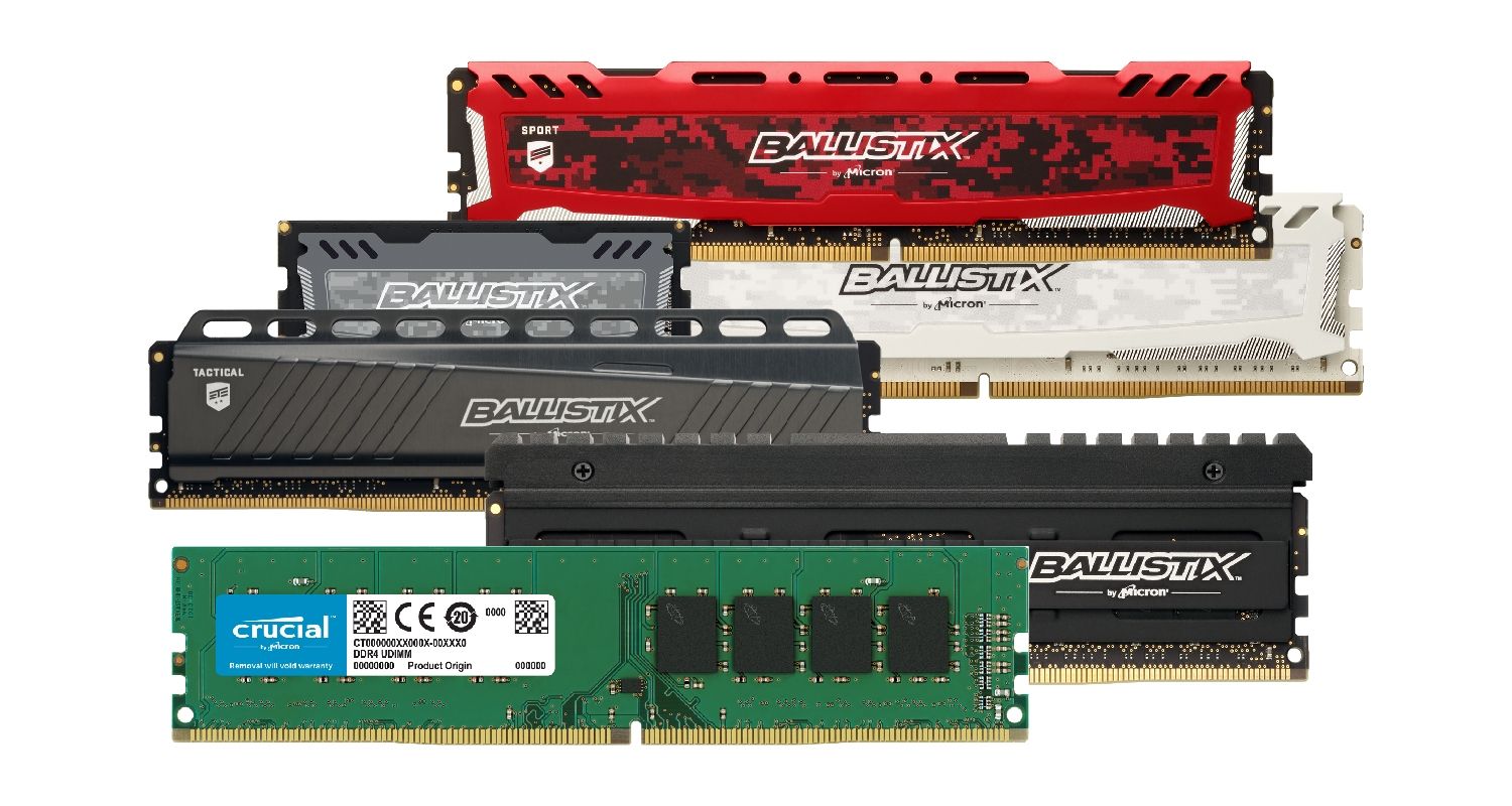 ゲーム用のCrucialメモリ(RAM)。